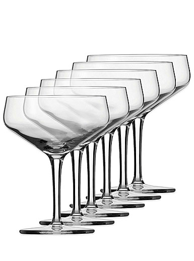 Schott Zwiesel Tritan Crystal, Charles Schumann Basic Bar Cocktail Crystal Glasses, Set of Six