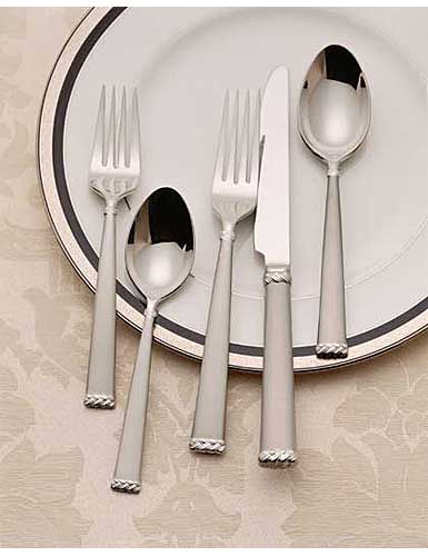 Reed and Barton Waterford Celtic Braid-Matte Flatware, 5 Piece Place Setting