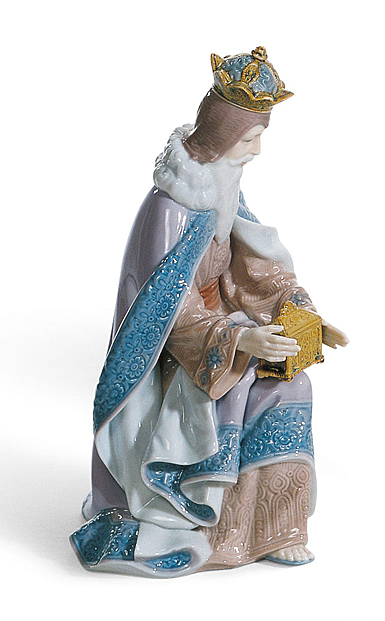 Lladro Classic Sculpture, King Melchior Nativity Figurine