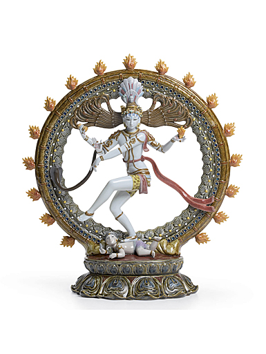 Lladro Classic Sculpture, Shiva Nataraja Sculpture. Limited Edition