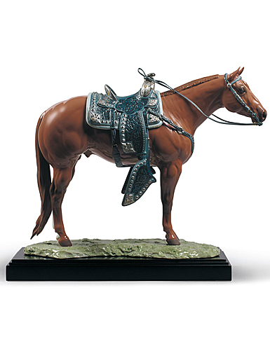 Lladro High Porcelain, Quarter Horse Sculpture. Limited Edition