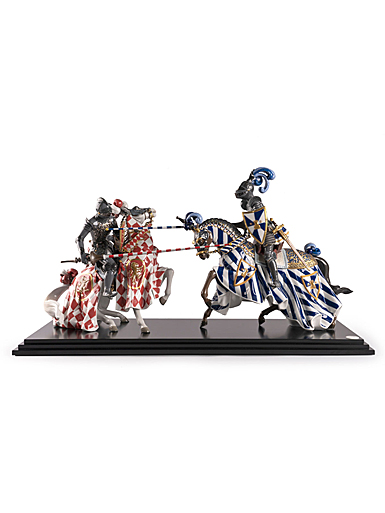 Lladro High Porcelain, Medieval Tournament Sculpture. Limited Edition