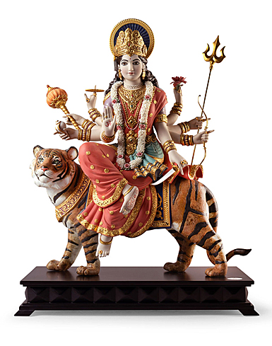 Lladro High Porcelain, Goddess Durga Sculpture. Limited Edition