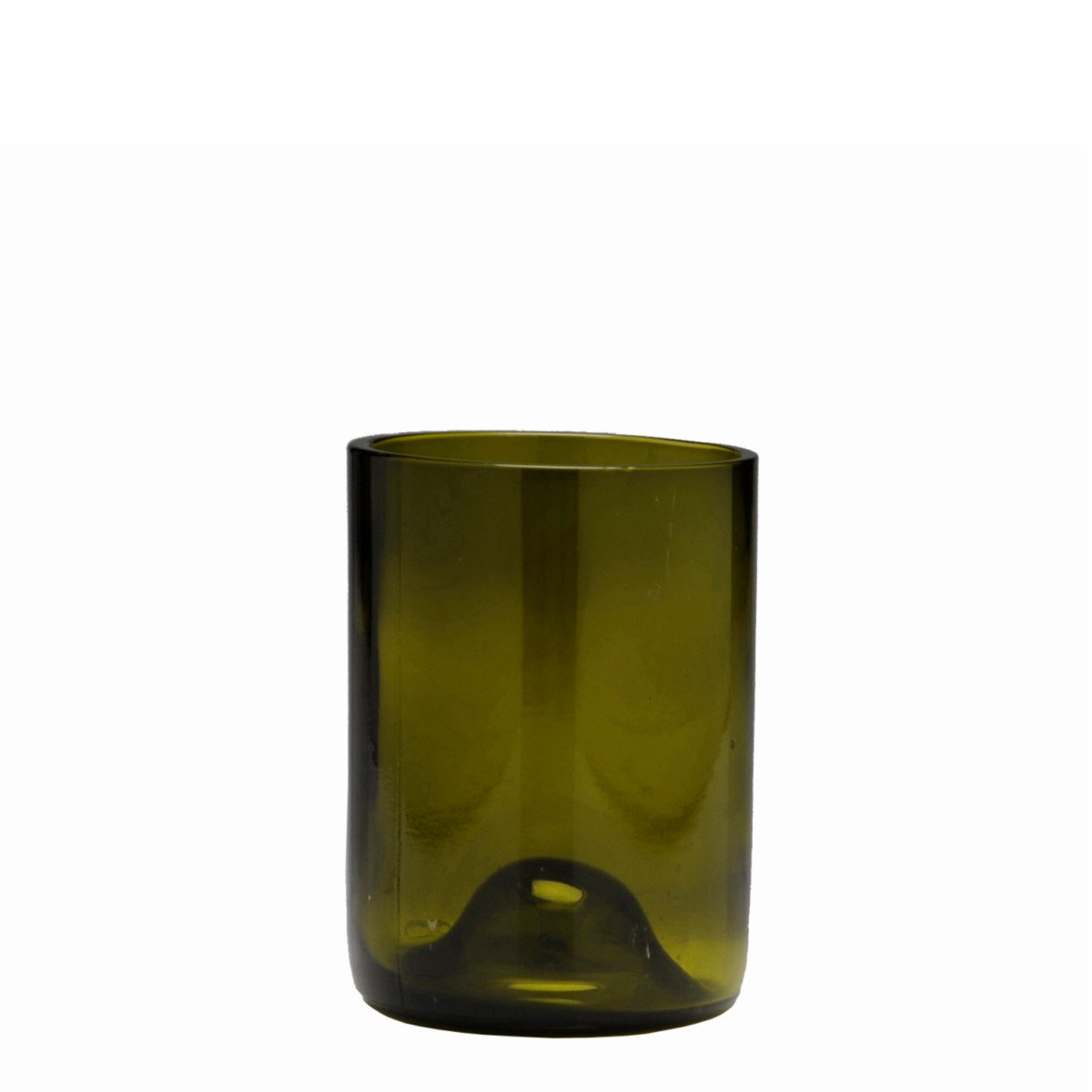 Fortessa Fashion Glass Vintage Olive Green Water Glass 12oz 4 1, 8"