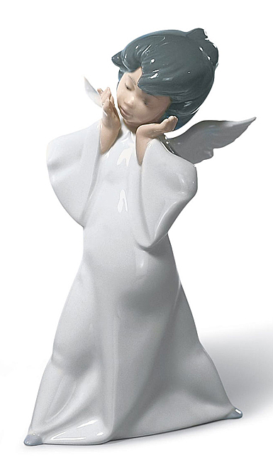 Lladro Classic Sculpture, Mime Angel Figurine
