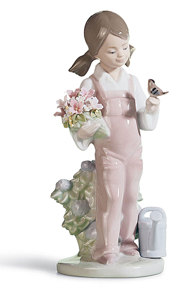 Lladro Classic Sculpture, Spring Girl Figurine