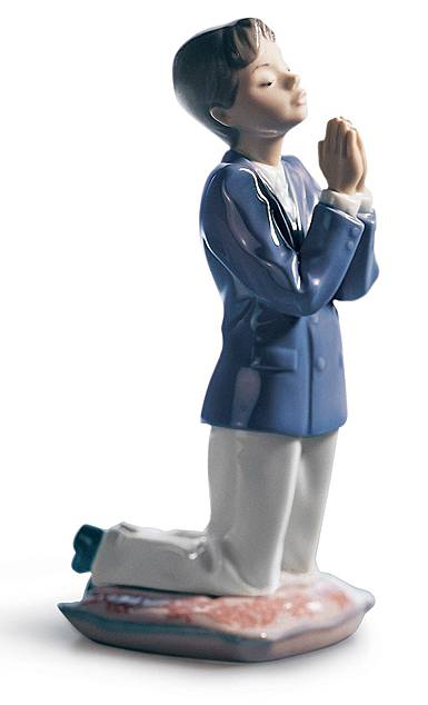 Lladro Classic Sculpture, Communion Prayer Boy Figurine