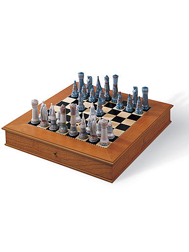 Lladro Home Decor, Medieval Chess Set Chess Set