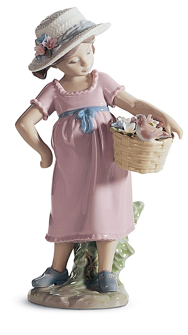 Lladro Classic Sculpture, You'Re So Cute! Girl Figurine