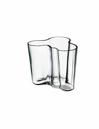 Iittala Alvar Aalto 3 3/4" Vase, Clear
