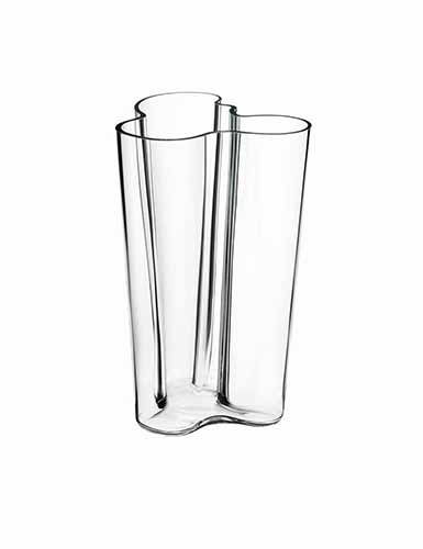 Iittala Alvar Aalto Finlandia 10" Vase, Clear