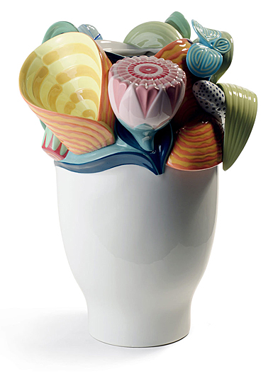 Lladro Home Decor, Naturofantastic Vase. Multicolor