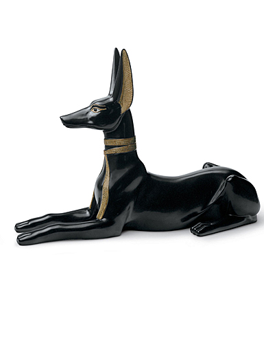 Lladro Classic Sculpture, Anubis Dog Figurine