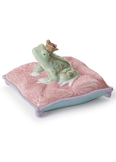 Lladro Classic Sculpture, Enchanted Prince Frog Figurine