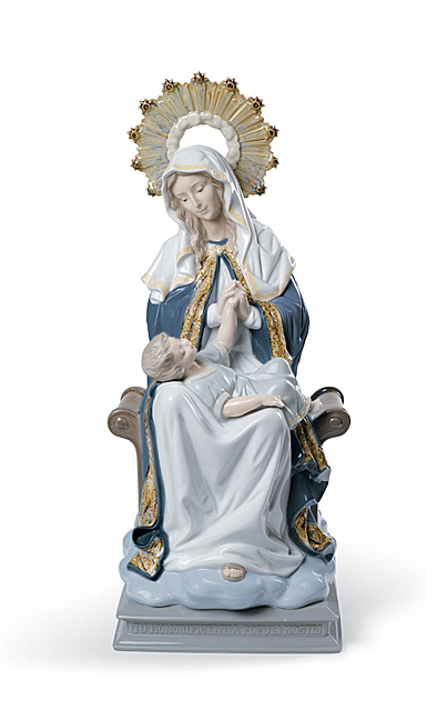 Lladro Classic Sculpture, Mary, Our Lady Of Divine Providence Figurine
