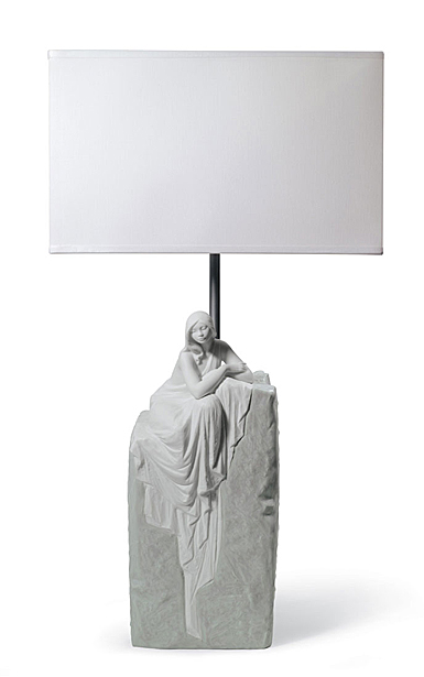 Lladro Classic Lighting, Meditating Woman I Table Lamp