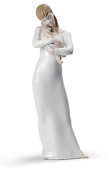 Lladro Classic Sculpture, Goodnight My Angel Mother Figurine