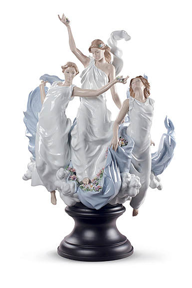 Lladro Classic Sculpture, Celebration Of Spring Women Sculpture. Limited Edition