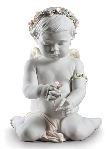 Lladro Classic Sculpture, Cherub Of Our Love Angel Figurine. Limited Edition