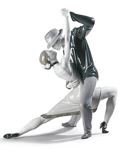 Lladro Classic Sculpture, Passionate Tango Couple Figurine. Limited Edition