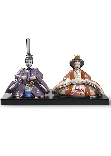 Lladro Classic Sculpture, Hina Dolls Figurine. Special Version. Limited Edition.