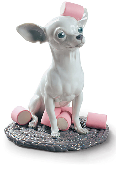 Lladro Classic Sculpture, Chihuahua With Marshmallows Dog Figurine