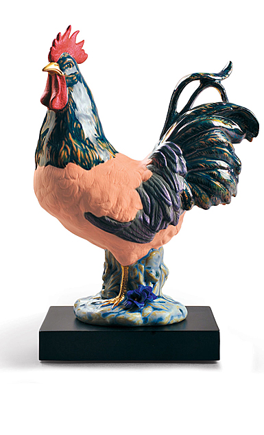 Lladro Classic Sculpture, The Rooster Figurine. Limited Edition