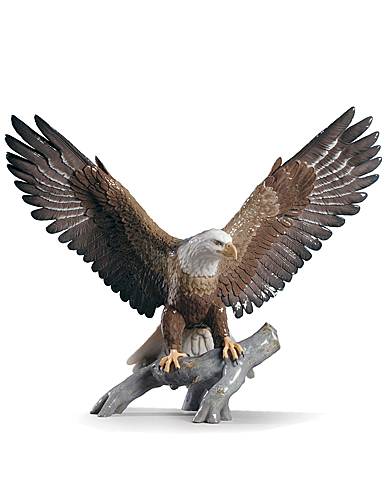 Lladro Classic Sculpture, Freedom Eagle Sculpture