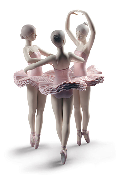 Lladro Classic Sculpture, Our Ballet Pose Dancers Figurine