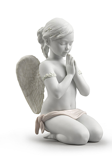 Lladro Classic Sculpture, Heavenly Prayer Angel Figurine
