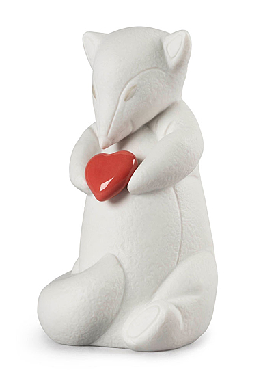 Lladro Classic Sculpture Lovely World, Sunny Loyal Fox Figurine