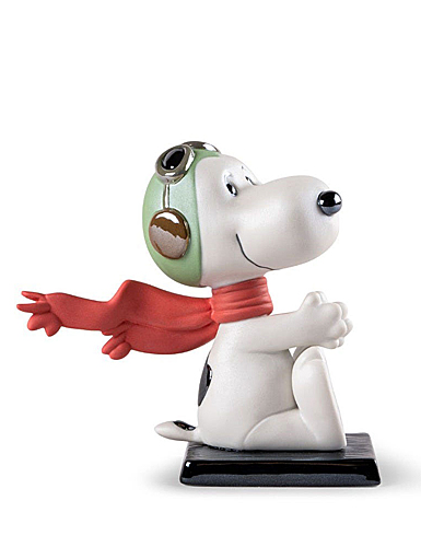 Lladro Snoopy Flying Ace Sculpture