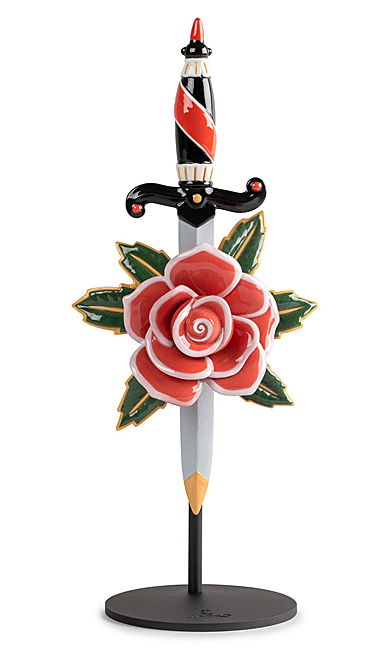Lladro Design Figures, Dagger And Rose