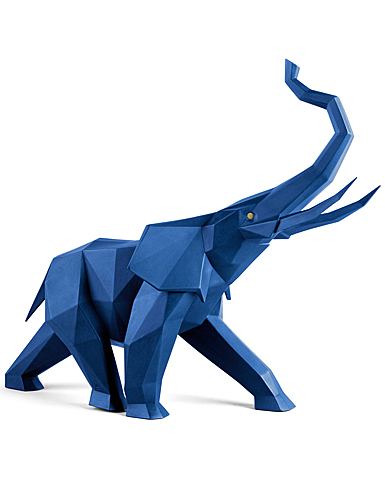 Lladro Elephant, Blue