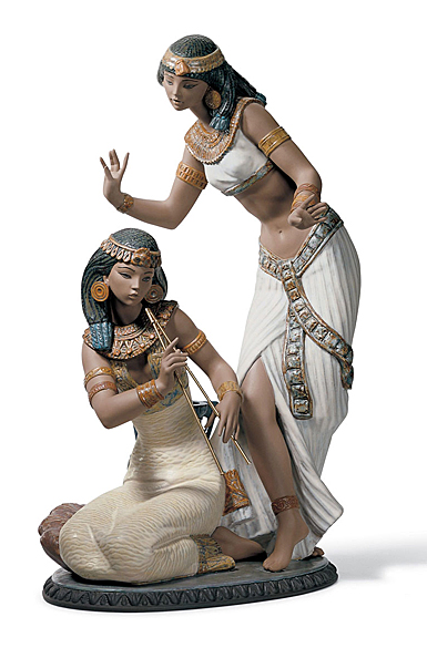 Lladro Classic Sculpture, Dancers From The Nile Figurine