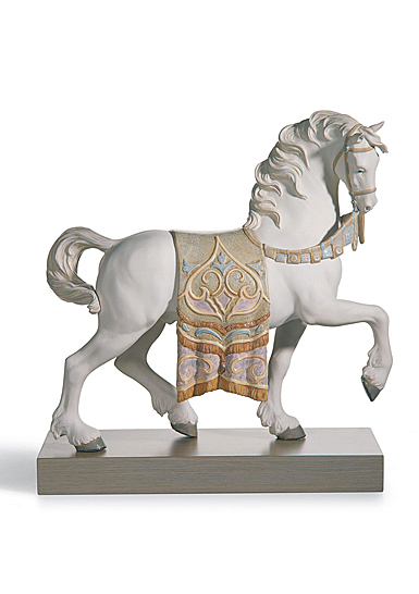 Lladro Classic Sculpture, A Regal Steed Sculpture