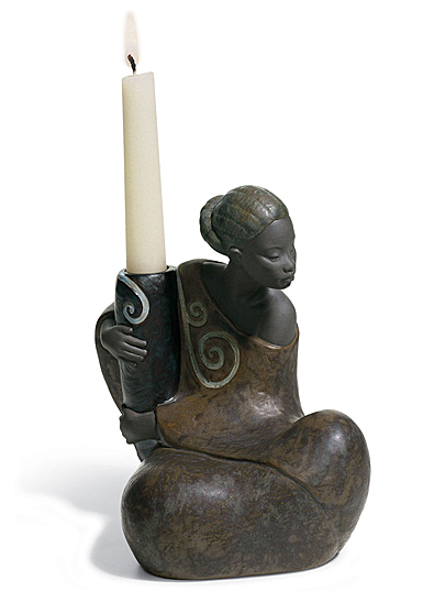 Lladro Home Decor, The Pulse Of Africa Candle Holder