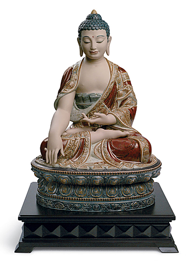 Lladro Classic Sculpture, Shakyamuni Buddha Figurine. Earth. Limited Edition