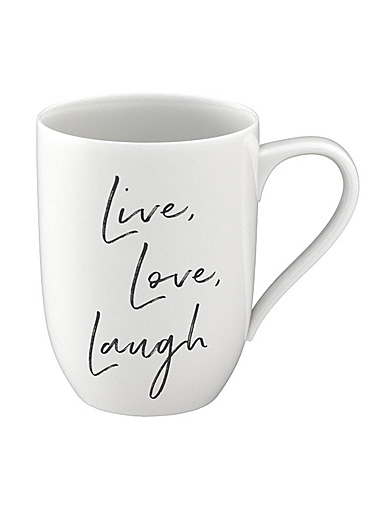 Villeroy and Boch Statement Mug Live Laugh Love