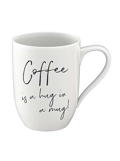 Villeroy and Boch Statement Mug, Coffee is a hug in a mug