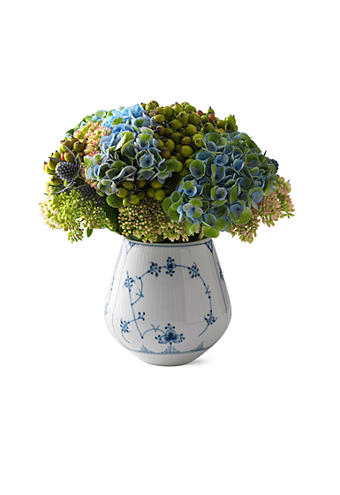 Royal Copenhagen, Blue Fluted Plain Vase 4.75"