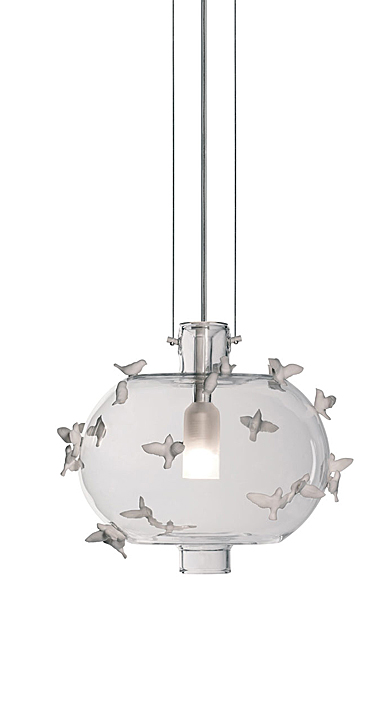 Lladro Modern Lighting, Freeze Frame Birds Ceiling Lamp
