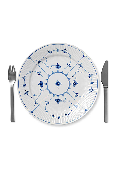 Royal Copenhagen, Blue Fluted Plain Dinner Plate, Single
