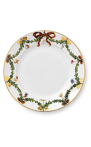Royal Copenhagen, Star Fluted Christmas Dessert Plate, Single