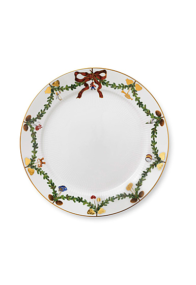 Royal Copenhagen, Star Fluted Christmas Dinner Plate, Single