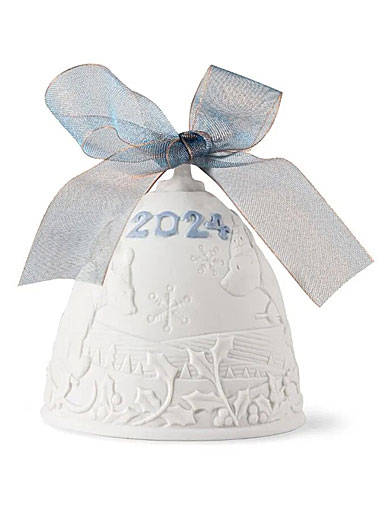 Lladro 2024 Christmas Bell Dated Ornament 