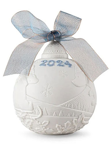 Lladro 2024 Christmas Ball Dated Ornament 