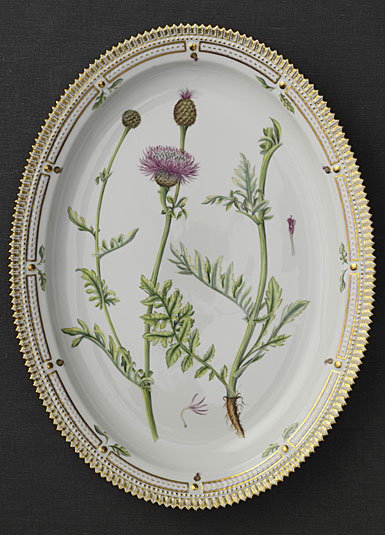 Royal Copenhagen, Flora Danica Oval Platter 18.5", Limited Edition
