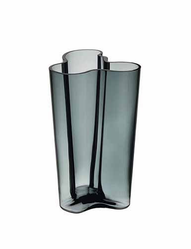 Iittala Alvar Aalto Finlandia 10" Vase, Dark Grey