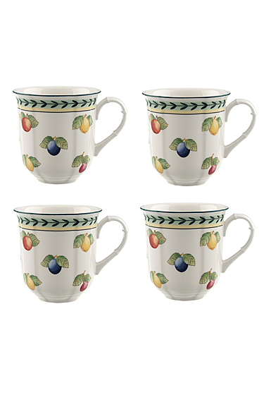 Villeroy and Boch French Garden Fleurence Mug, Set of Four